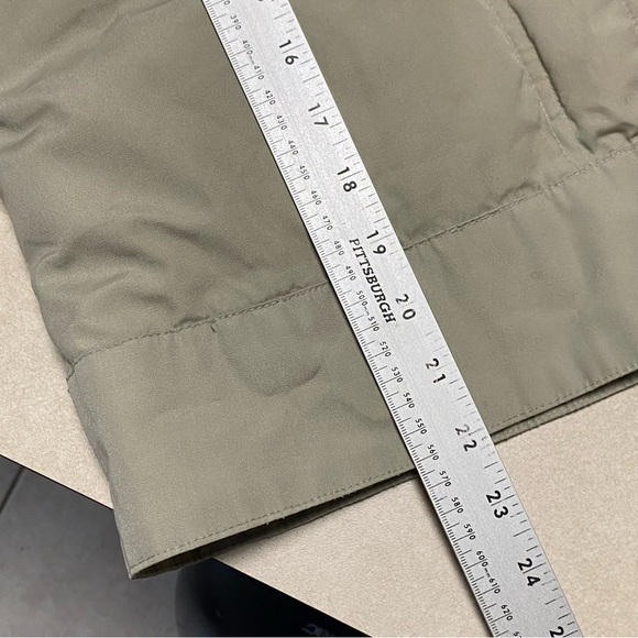 Powderhorn Mountaineering Jacket Girls Size 12 Tan Blue Vintage Down Jacket - Picture 17 of 17